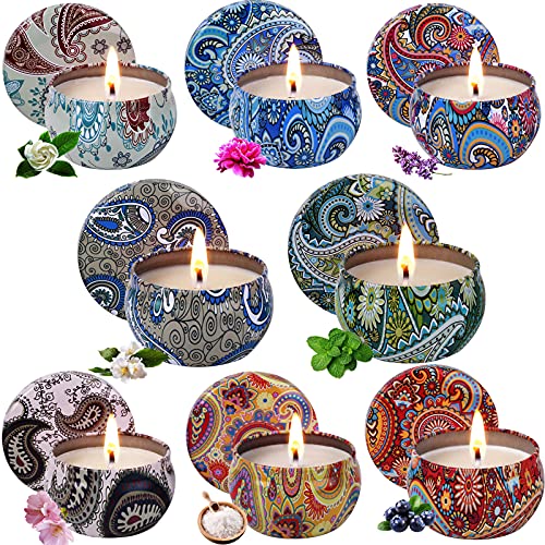 Set de regalo de velas aromáticas de 8 piezas, velas aromáticas de